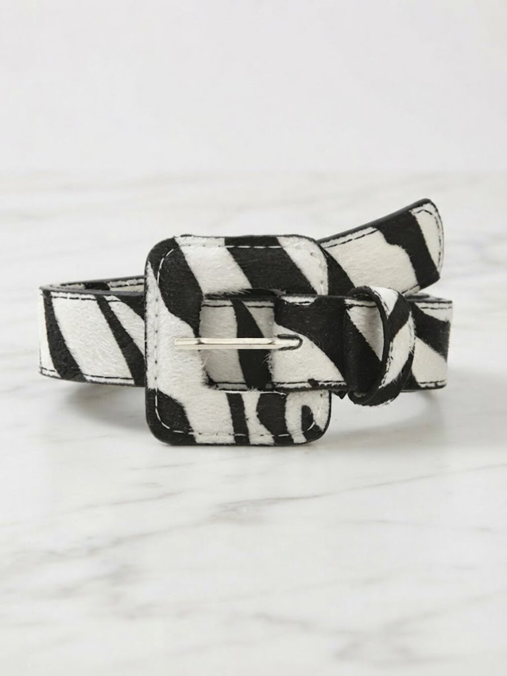 Ladies Zebra Pattern Ladies Belt
